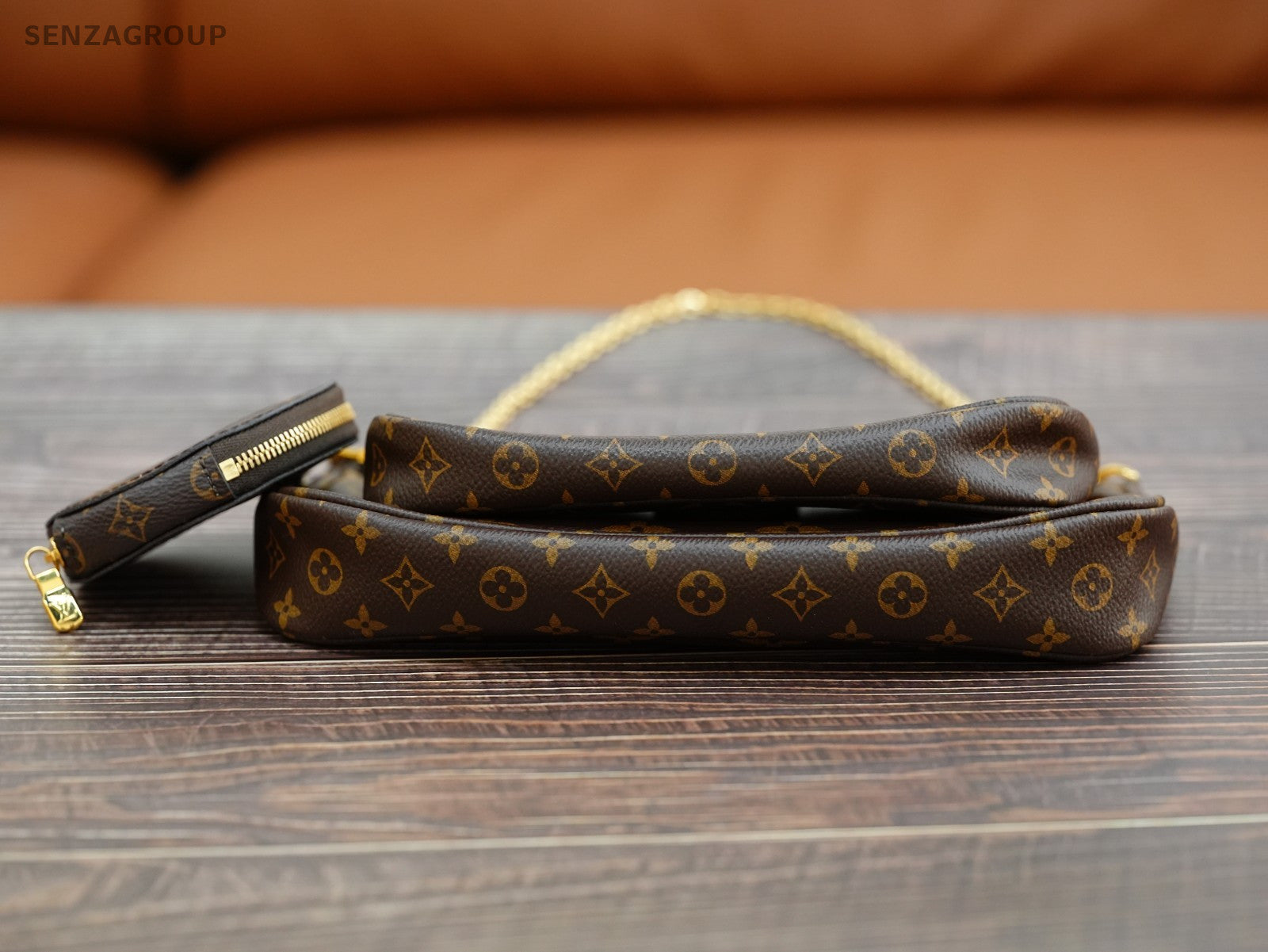 Louis Vuitton Multi Pochette Accessoires Shoulder Bag Canvas Brown Women M44813