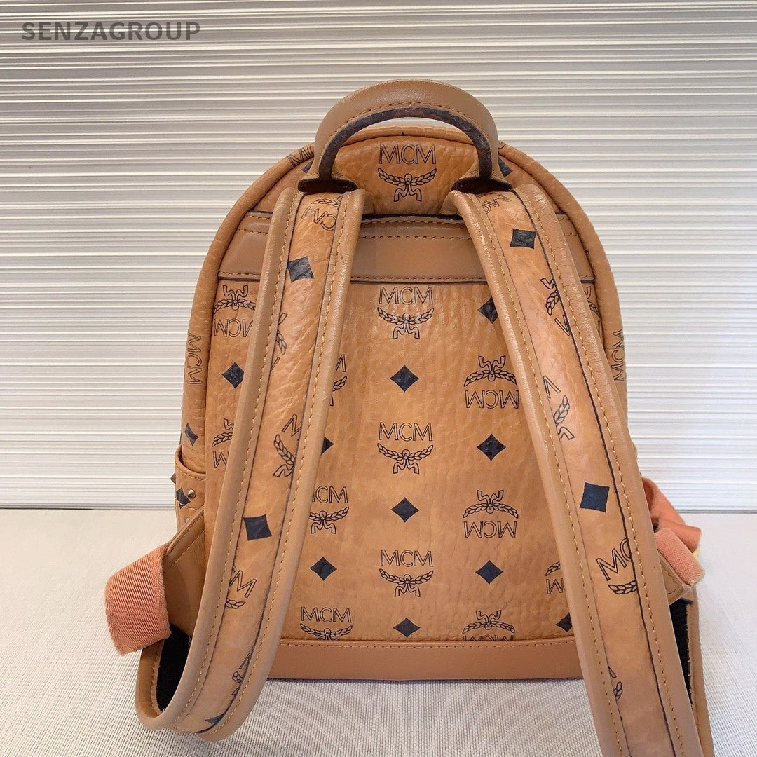 MCM Cognac Backpack PM Monogram Shoulder bag Classic