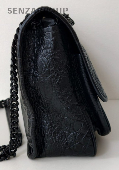Saint Laurent NIKI Calfskin Shoulder Bag Crossbody Black Used Women Classic