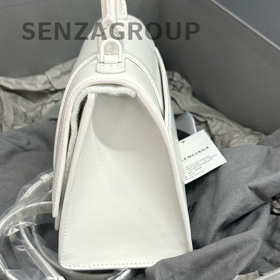 Balenciaga Hourglass PM White Handbag Shoulder Bag Classic Fashion Women