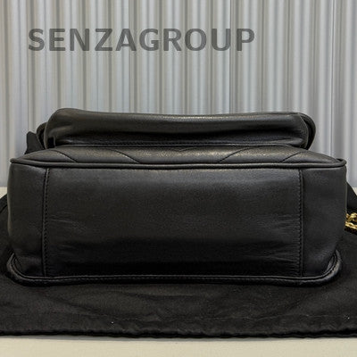Saint Laurent NIKI Medium Black Leather Chain Crossbody Bag Unisex