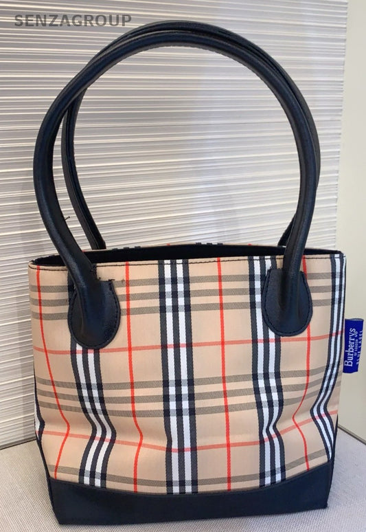 Burberry tote PM War Horse Check Pattern Top Handlebag Women