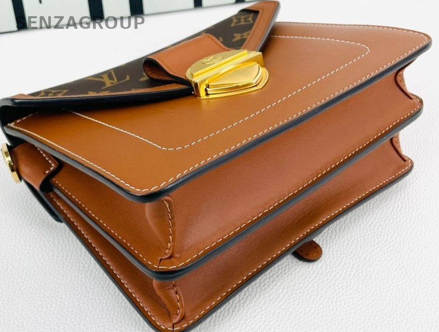 Louis Vuitton Biface Messenger Bag Top Handle Shoulder Crossbody Bag Women Brown
