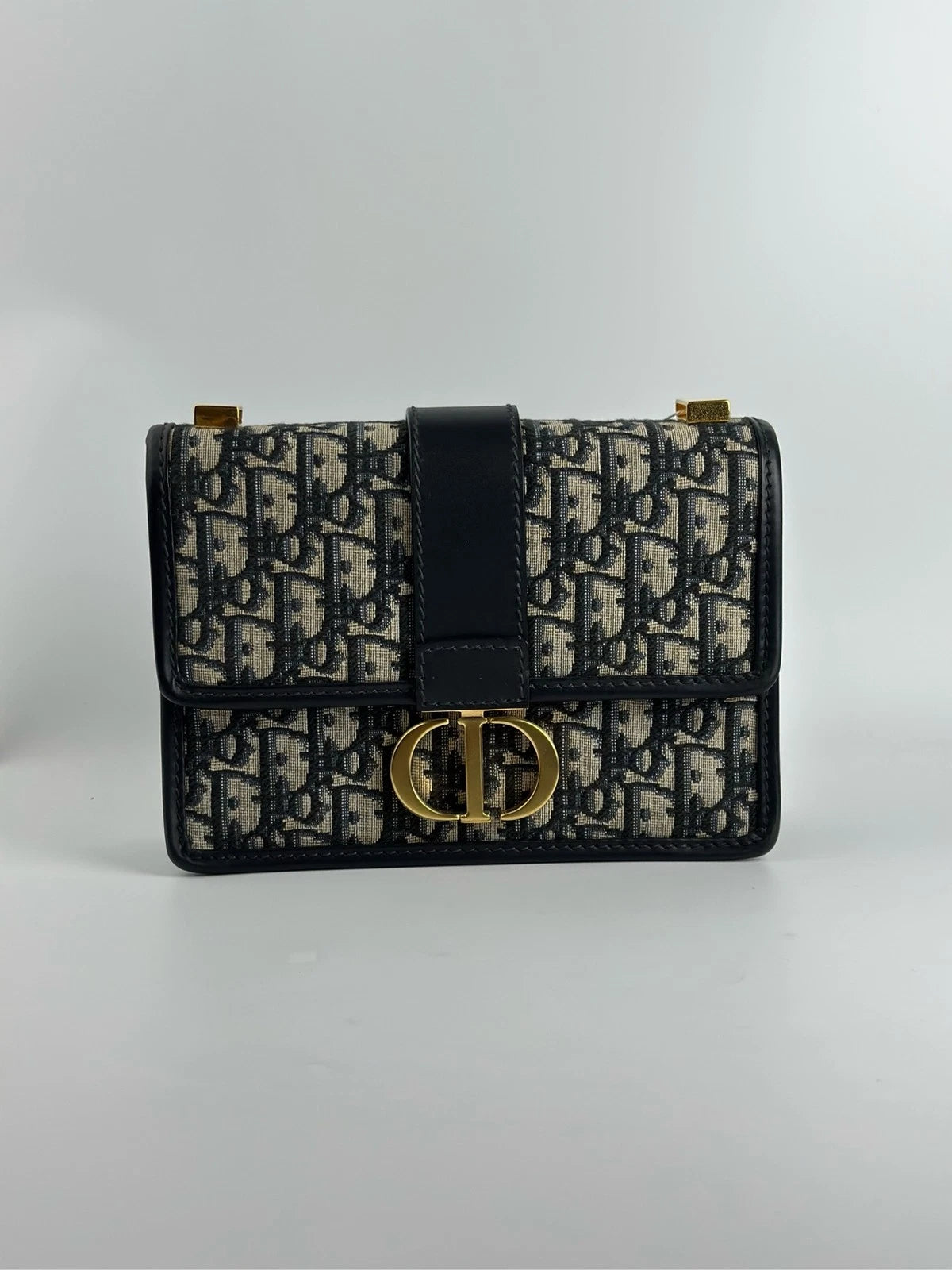 Dior Montaigne 30 Small Monogram Canvas Shoulder Bag For Women