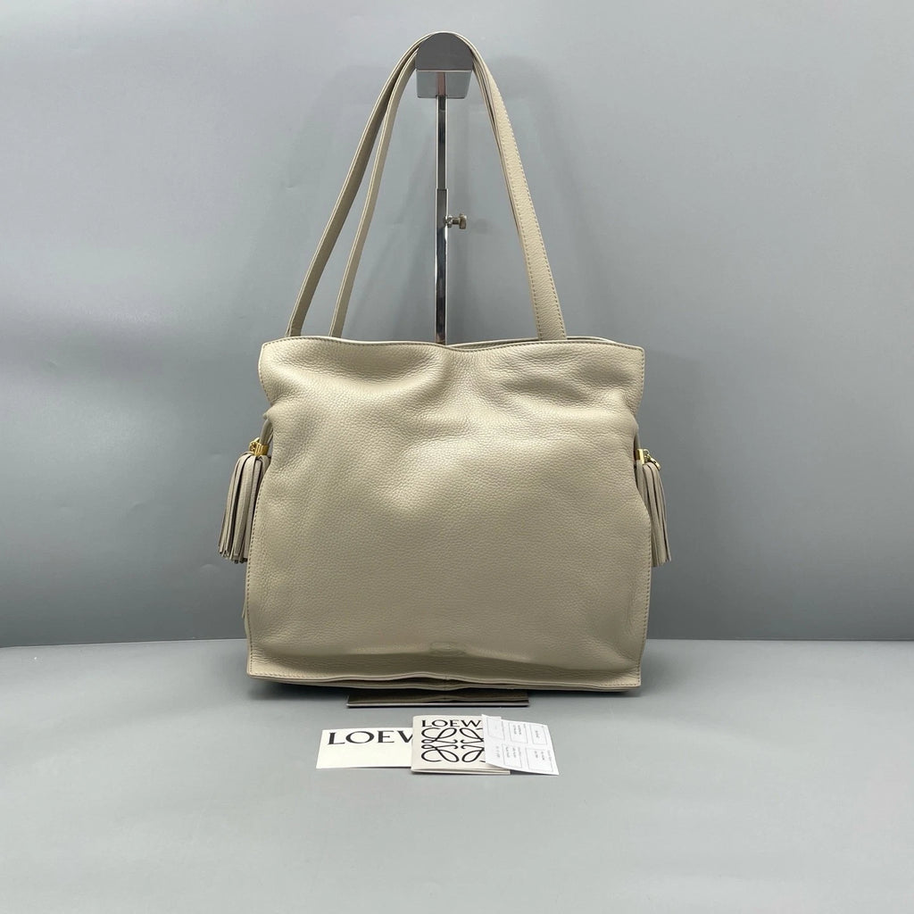 Loewe Flamenco Bucket Bag For Women Light Gray