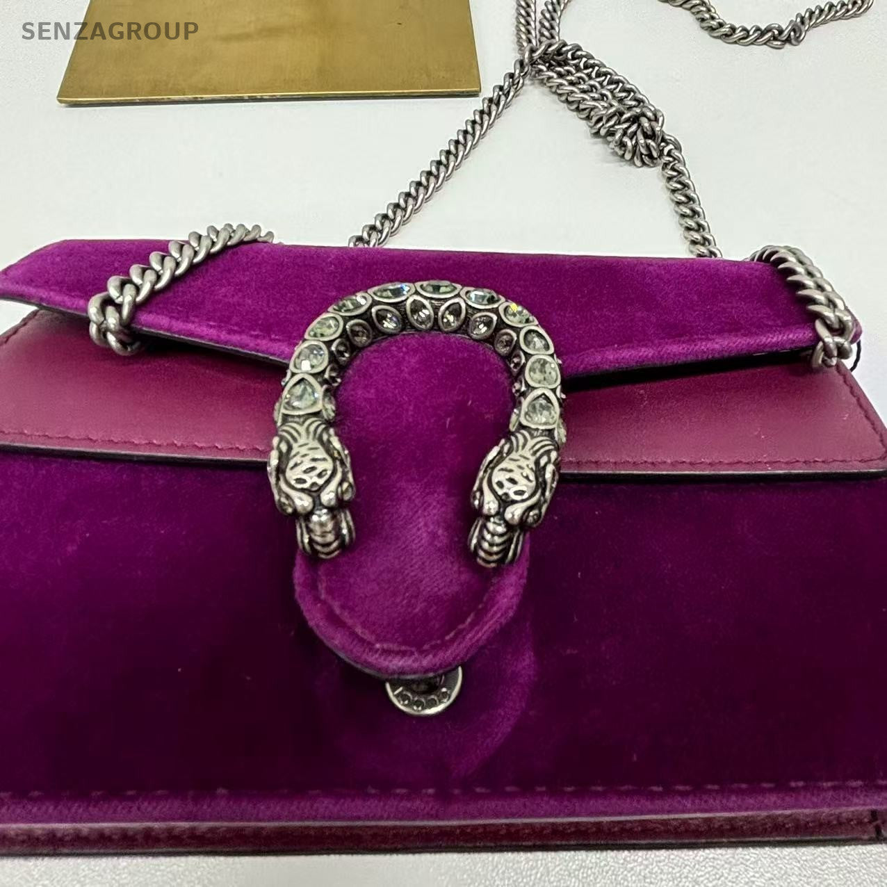 GUCCI Dionysos mini Purple Crossbody bag Suede