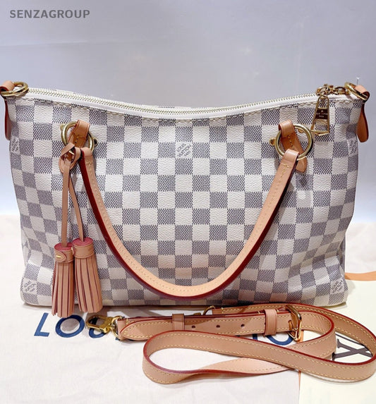 Louis Vuitton Lymington MM Shoulder Bag Crossbody White Gold Women Classic