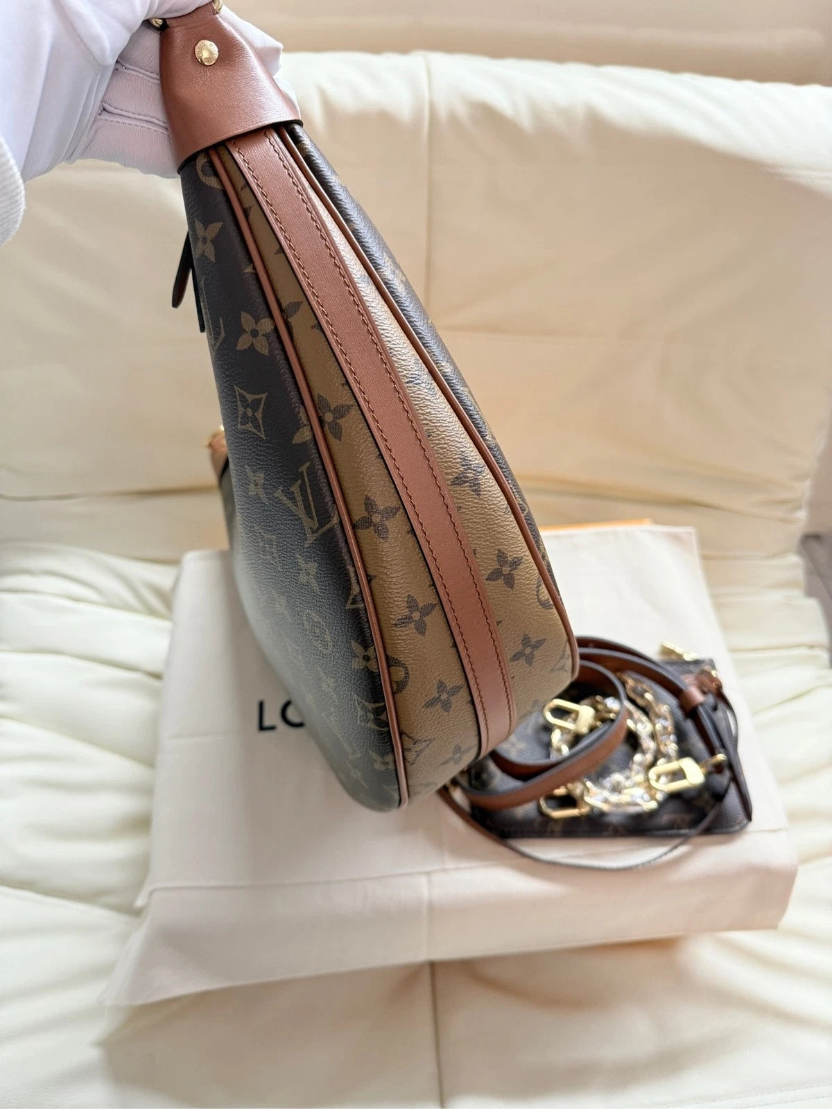 Louis Vuitton Large Moon Pea Shoulder Bag For Women
