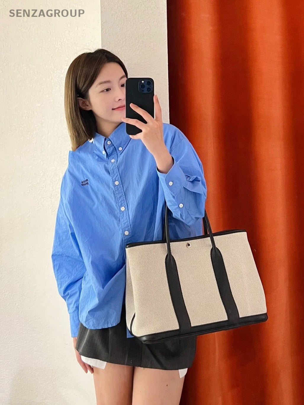 Hermes Garden Party Top Handle bag GP36 Classic PANDA COLOR Almost Brand NEW