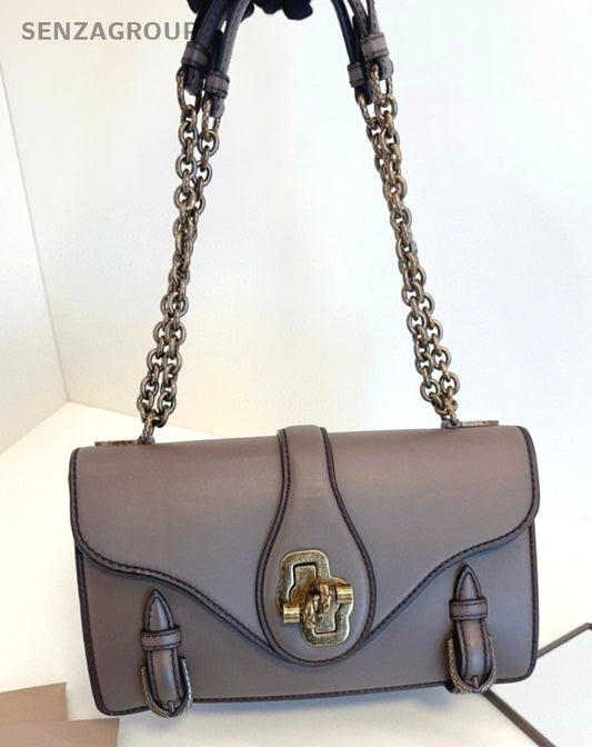 Bottega Veneta City Kont All-Leather 2ways Crossbody Shoulder Bag Women Gray