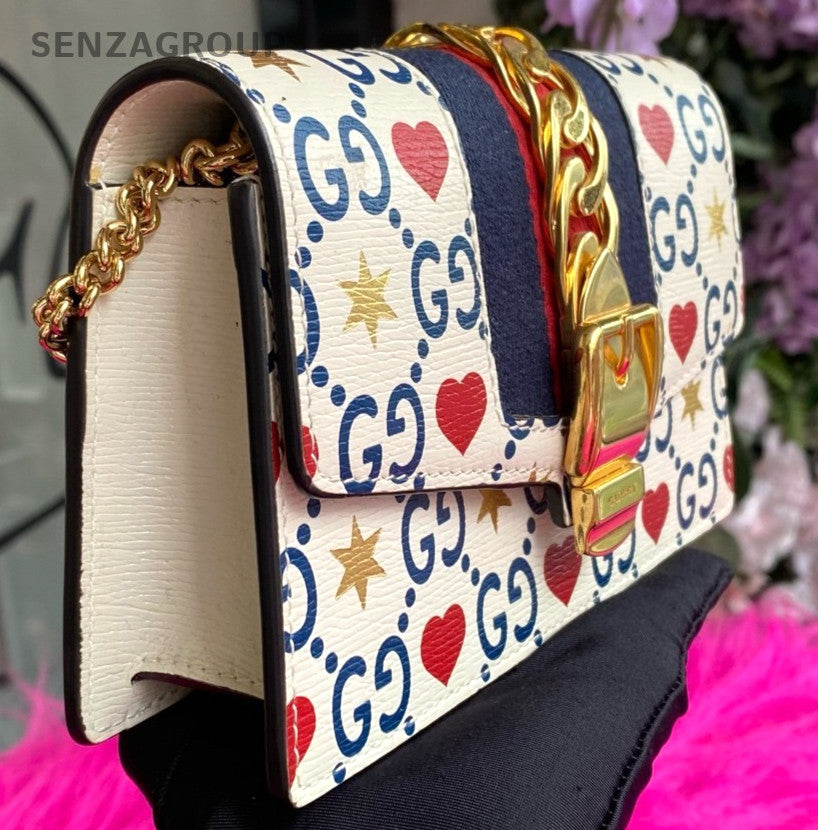 GUCCI Sylvie mini Valentine's Day Limited Edition Chain Shoulder bag Women