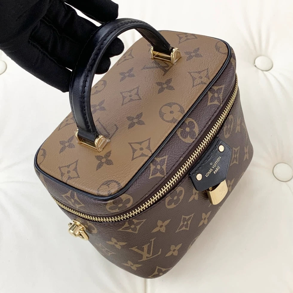 Louis Vuitton Vanity Monogram Crossbody Top Handle Excellent