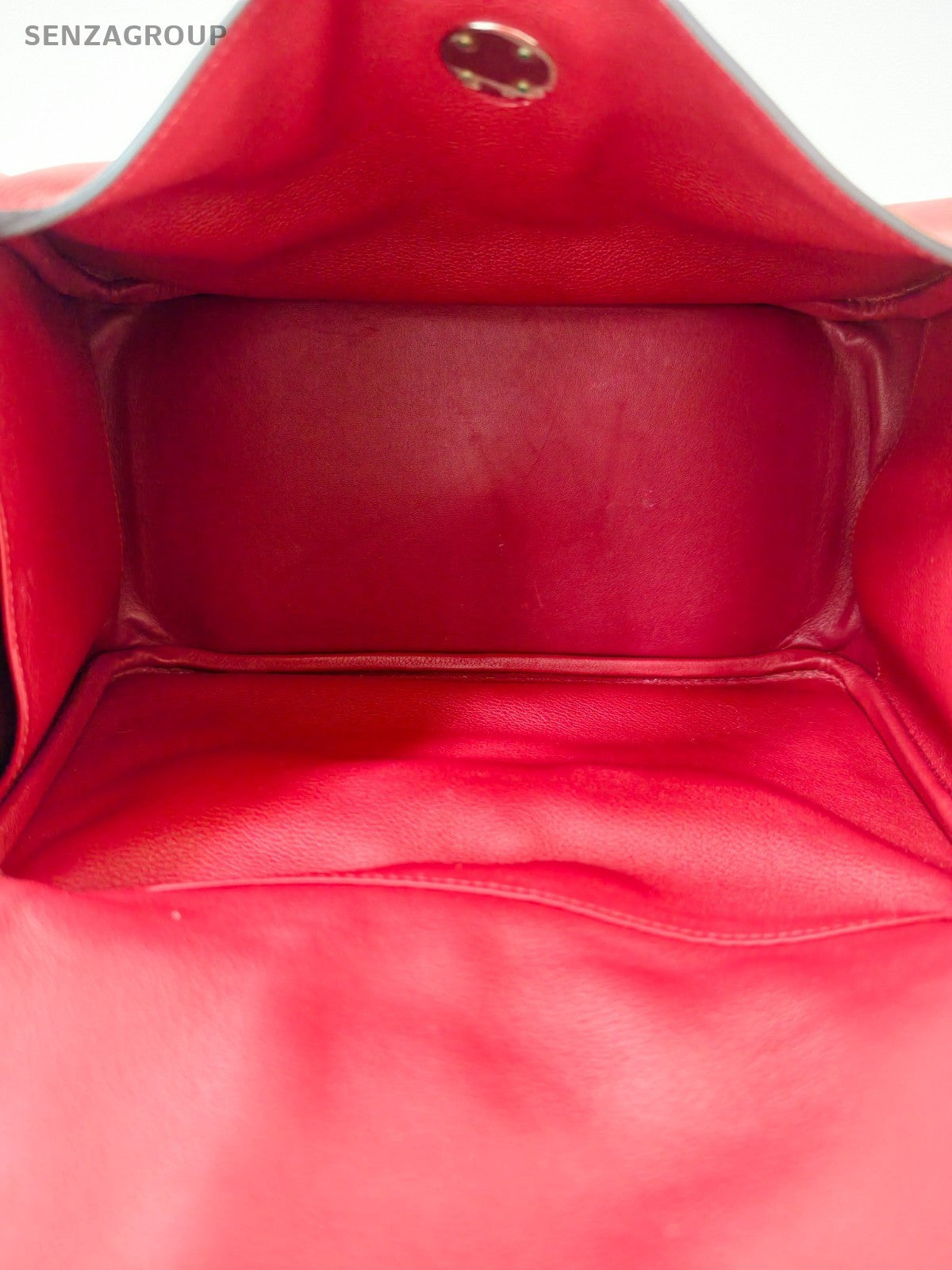 Hermes Lindy30 Shoulder Bag Red Used Women Classic Designer