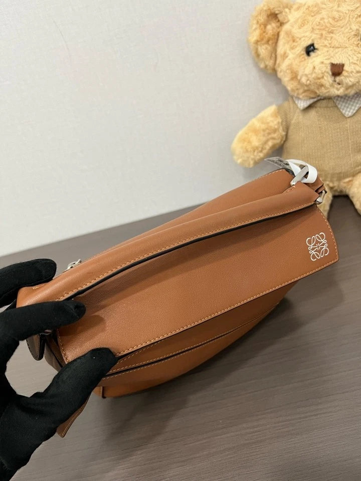 Loewe Brown Small Puzzle Shoulder Crossbody Bag For Women