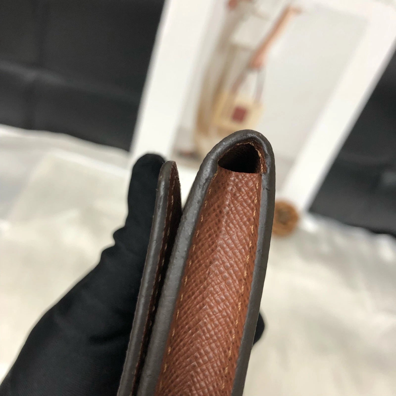 Louis Vuitton Monogram Canvas Card Holder Coin Purse Excellent