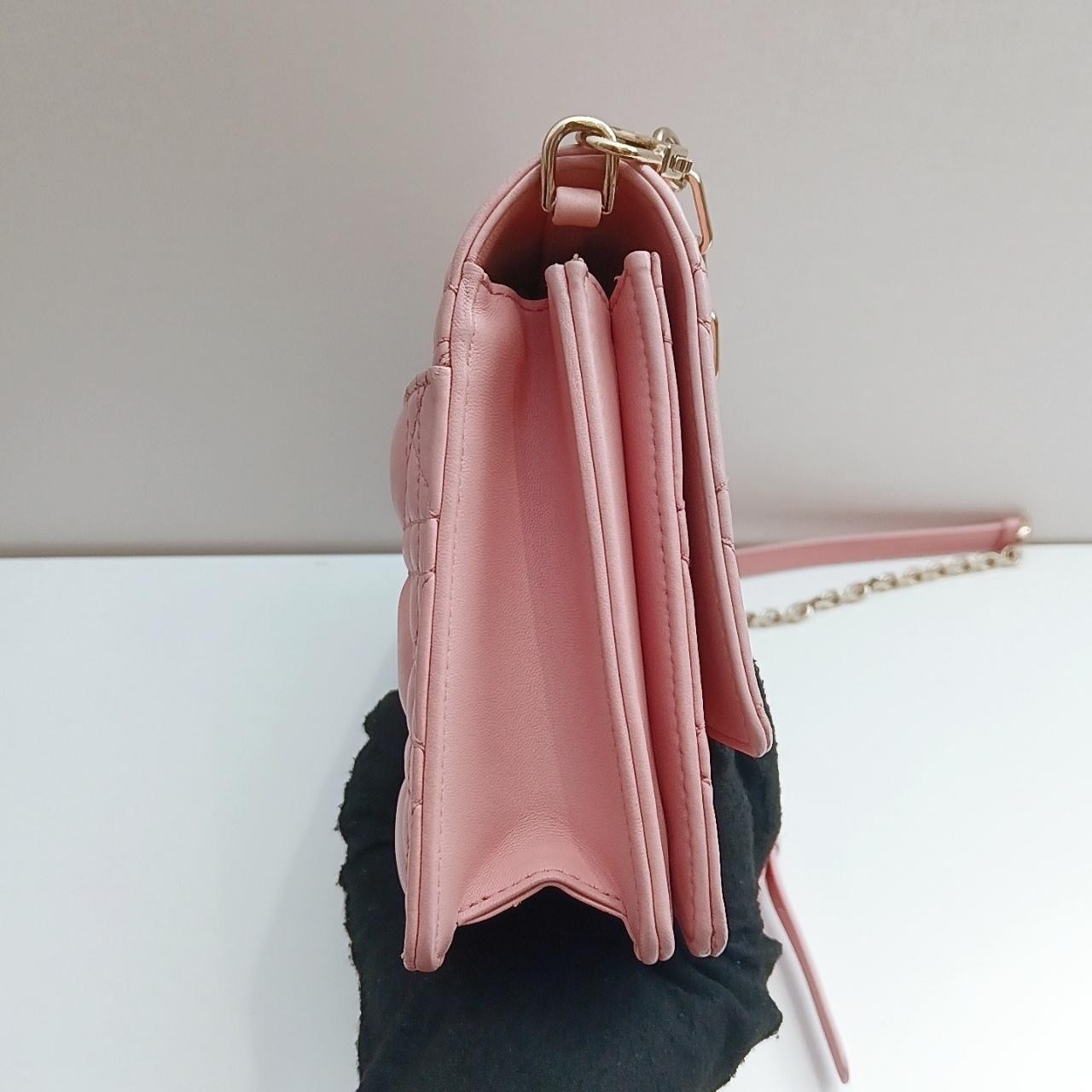 SJ0001  Dior leather top handle bag Miss Cannage stitching