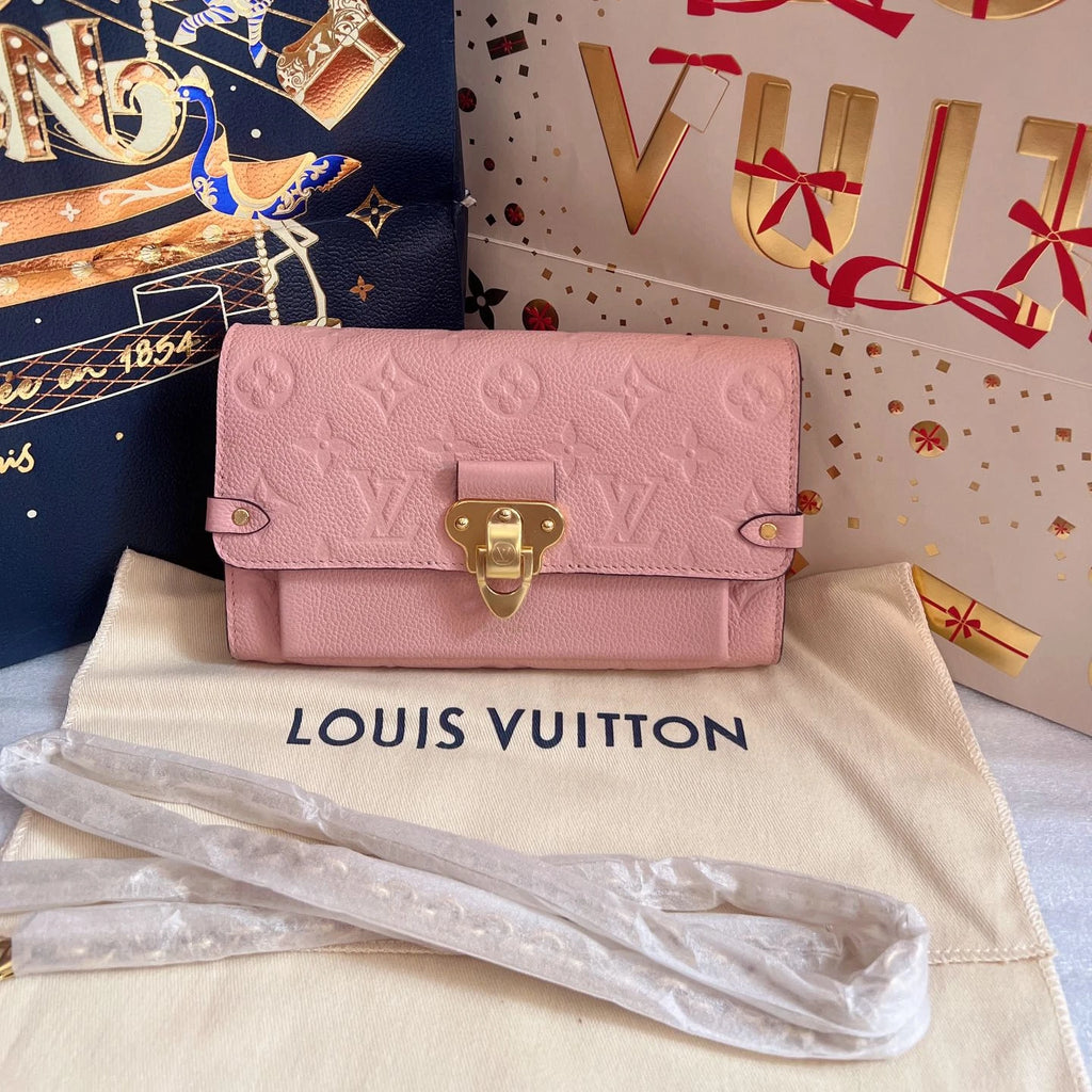 Louis Vuitton Vavin WOC Chain Shoulder Crossbody Pink Gold Women Classic
