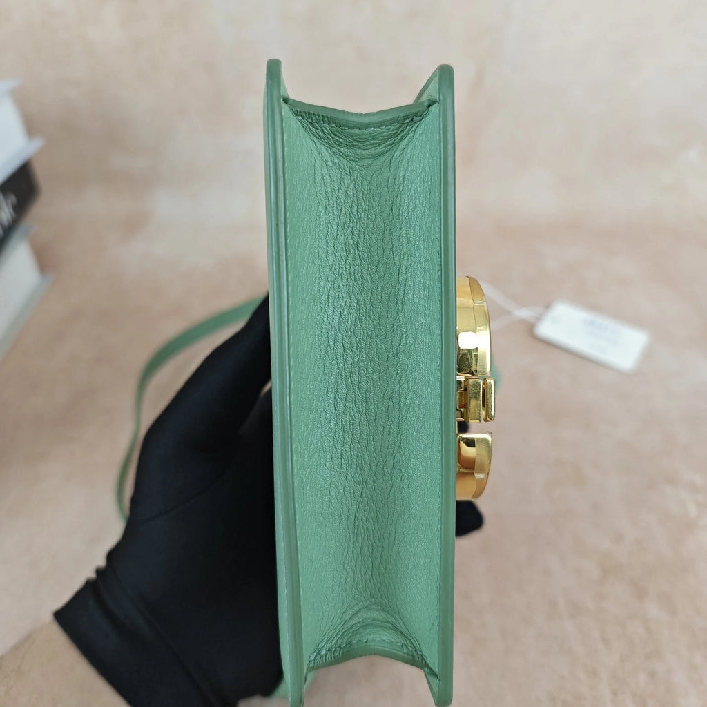 Dior Green Calfskin Montaigne30 Shoulder Crossbody Bag For Women