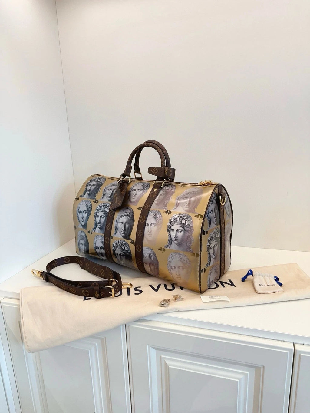 Louis Vuitton x Fornasetti Limited Keepall45 Travel Bag Women