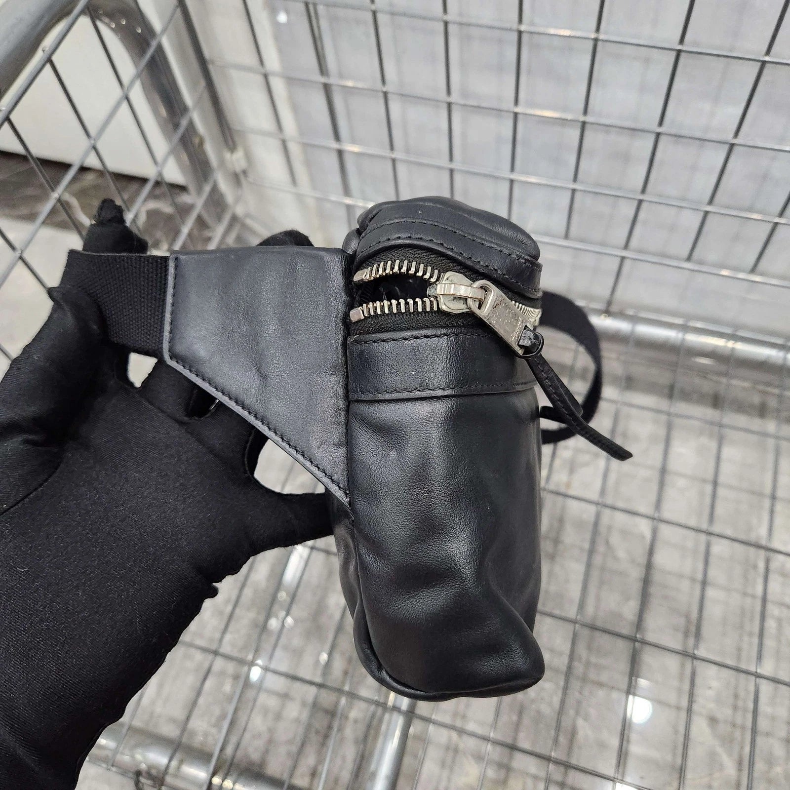 YSL Black Shoulder Waist Chest Bag For Women