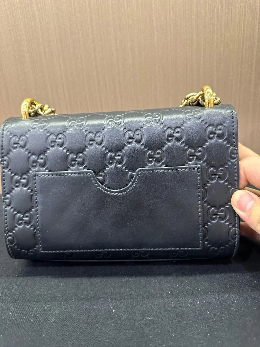 GUCCI Leather Moonlight Box Top Handle Bag for Women