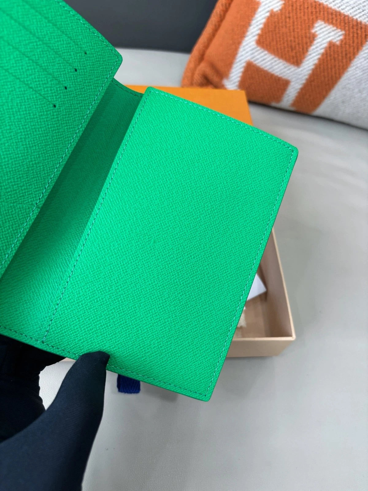 Louis Vuitton Passport Golf Cover Wallet Card Holder Green