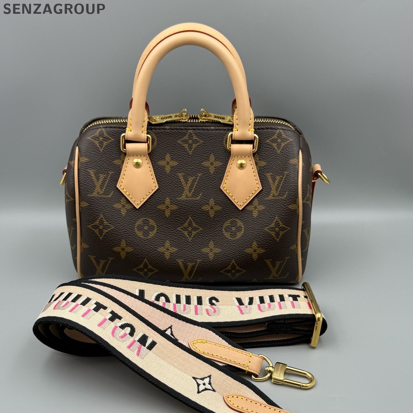 Louis Vuitton Speedy 20 Monogram Handbag Brown Classic Women's Bag