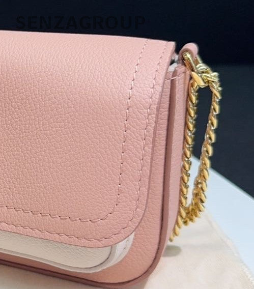 Louis Vuitton Lockme Tender Chain Shoulder Bag Crossbody  Pink White Women