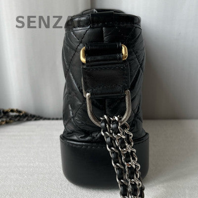 Chanel Gabrielle Small Chevron Chain Shoulder Bag Unisex Classic