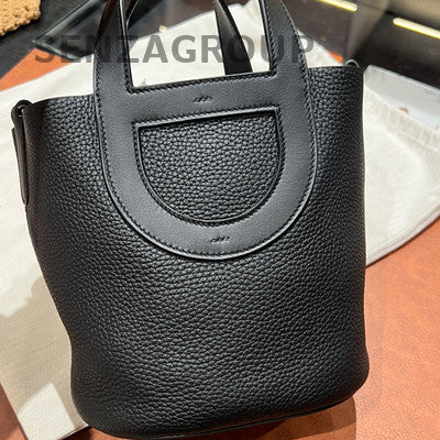 Hermes Picotin Lock 18 Black Silver In The Loop Tote Bag Women's Fashion