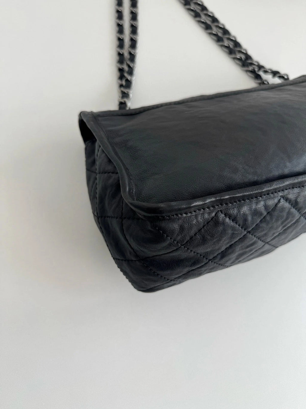 Chanel Airport Series Double Pocket Shoulder Bag Daily Crossbody Tote Black