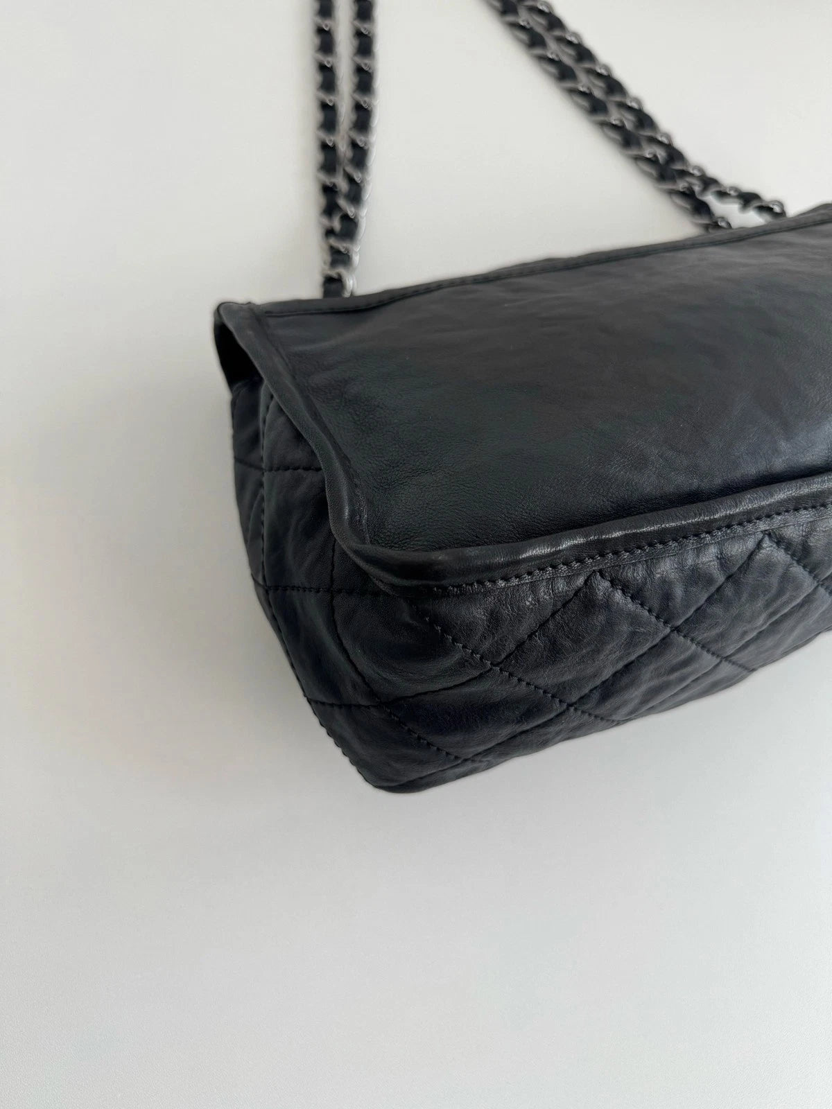 Chanel Airport Series Double Pocket Shoulder Bag Daily Crossbody Tote Black