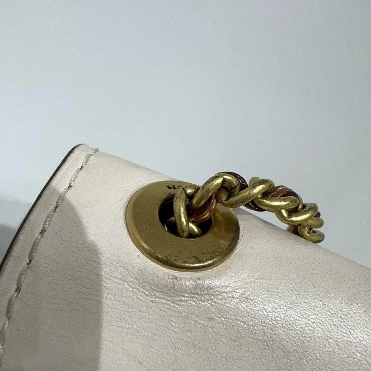Coach Camellia Canvas Leather Crossbody Shoulder Bag For Women White Brown