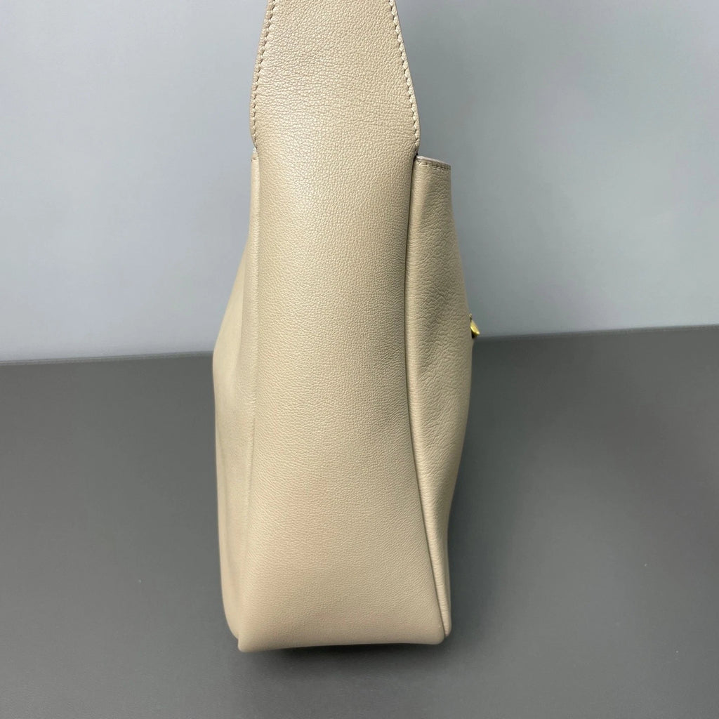 YSL Small Elephant Grey Hobo Underarm Shoulder Bag For Women