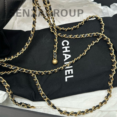 Chanel Black Quilted Calfskin Small Classic Flap Bag with Pearl Chain