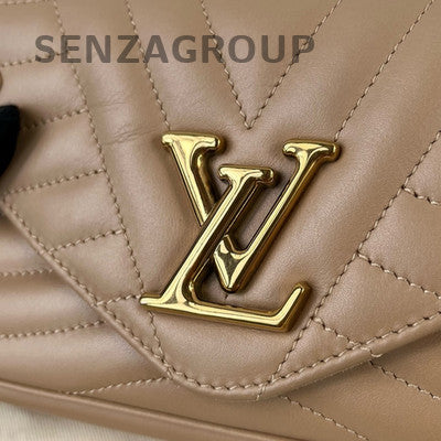 Louis Vuitton New Wave WOC Chain Shoulder Crossbody Bag Brown Gold