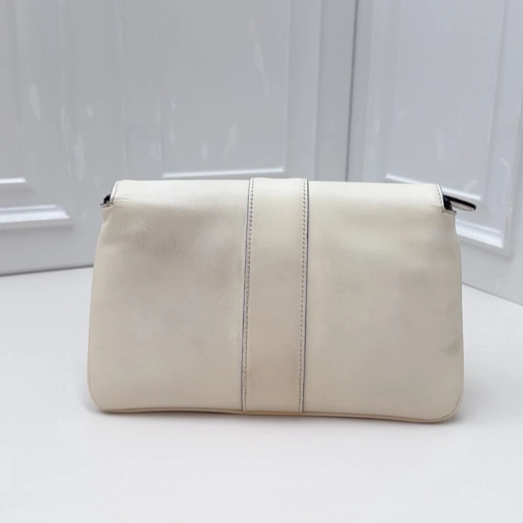 Gucci Arli PM Shoulder Bag White Gold Used Women Classic