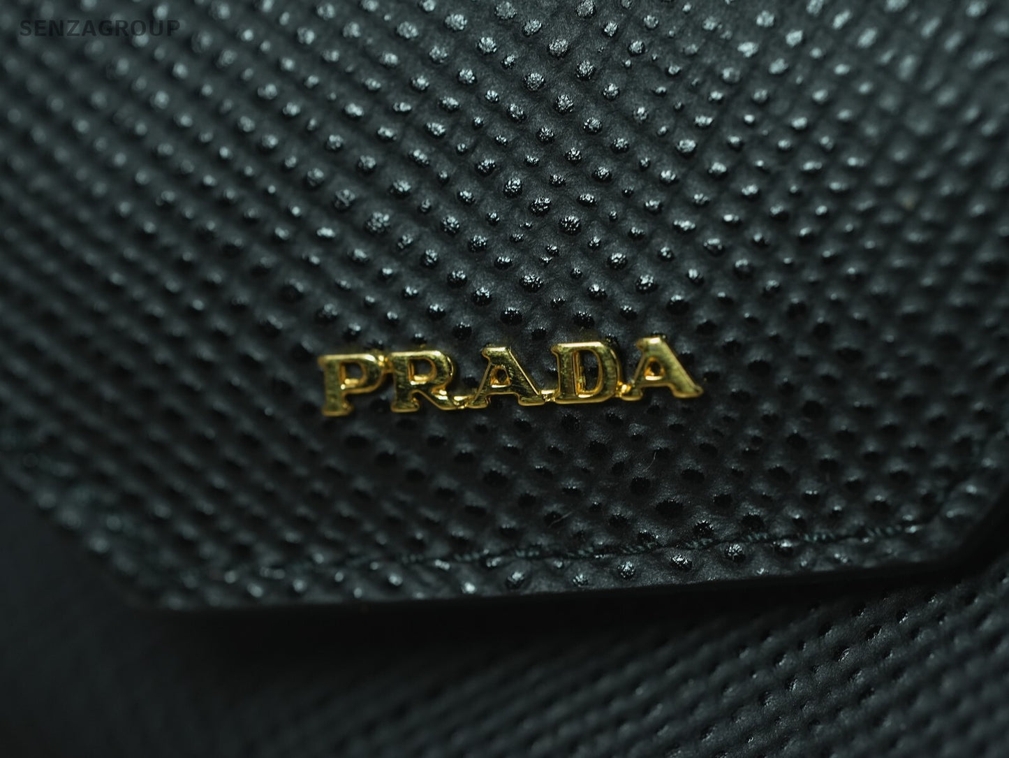 PRADA Saffiano Double Shoulder Handbag