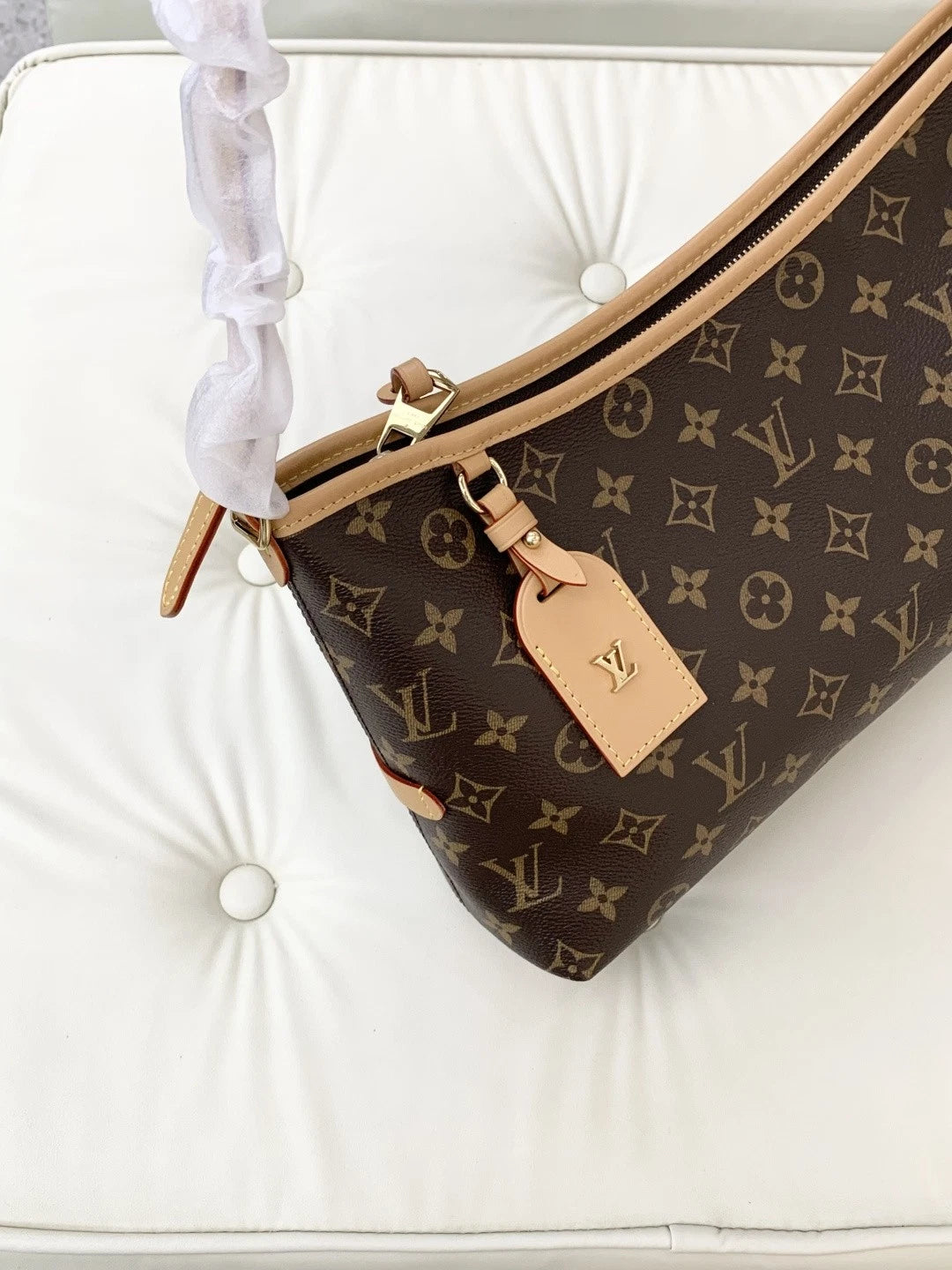 Louis Vuitton Carryall Monogram 2Ways Shoulder Crossbody Bag Brown Women S