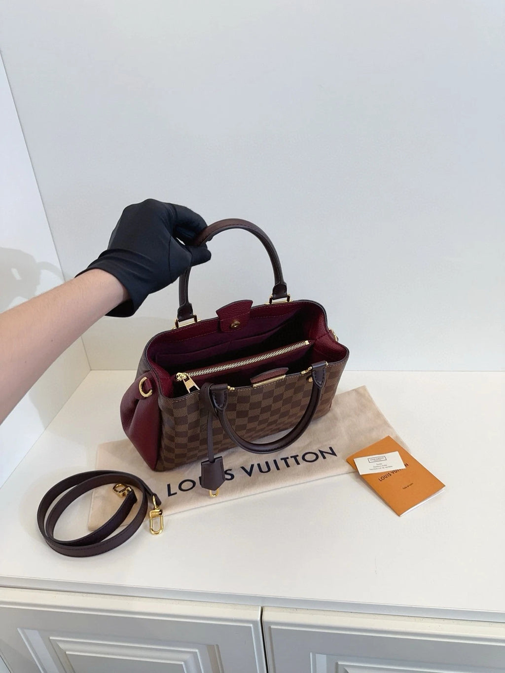 Louis Vuitton Brittany BB Monogram Canvas Leather Trim Shoulder Bag G