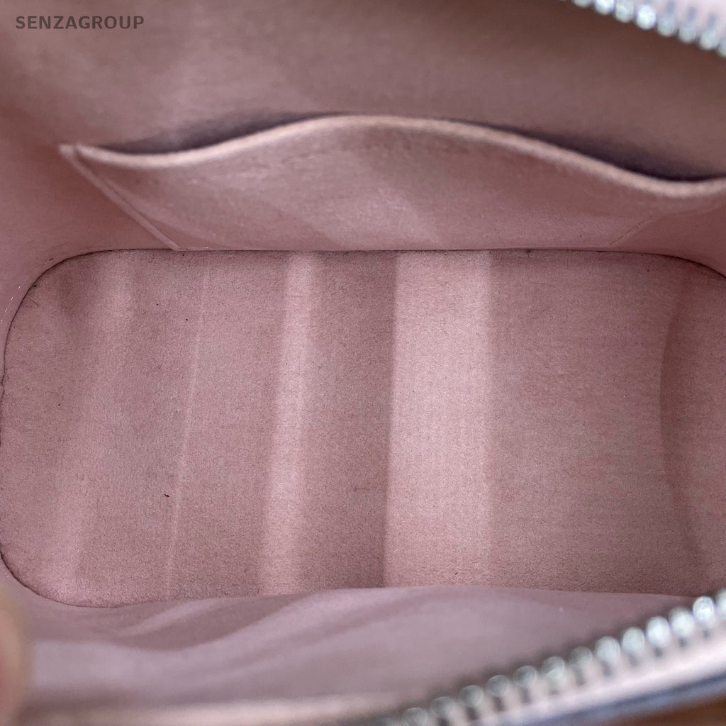 Louis Vuitton Alma BB Epi Top Handle Bag Crossbody Pink Silver Women Classic