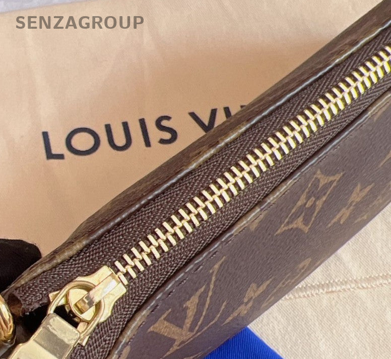 Louis Vuitton Monogram 2Way Shoulder Bag Crossbody Brown Used Women Classic