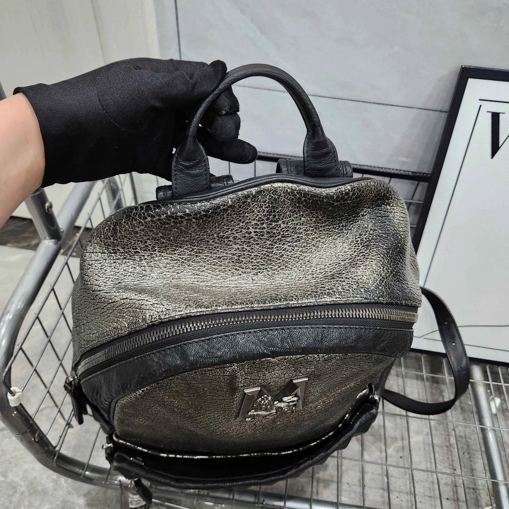 MCM Colorblock Leather Backpack for Women
