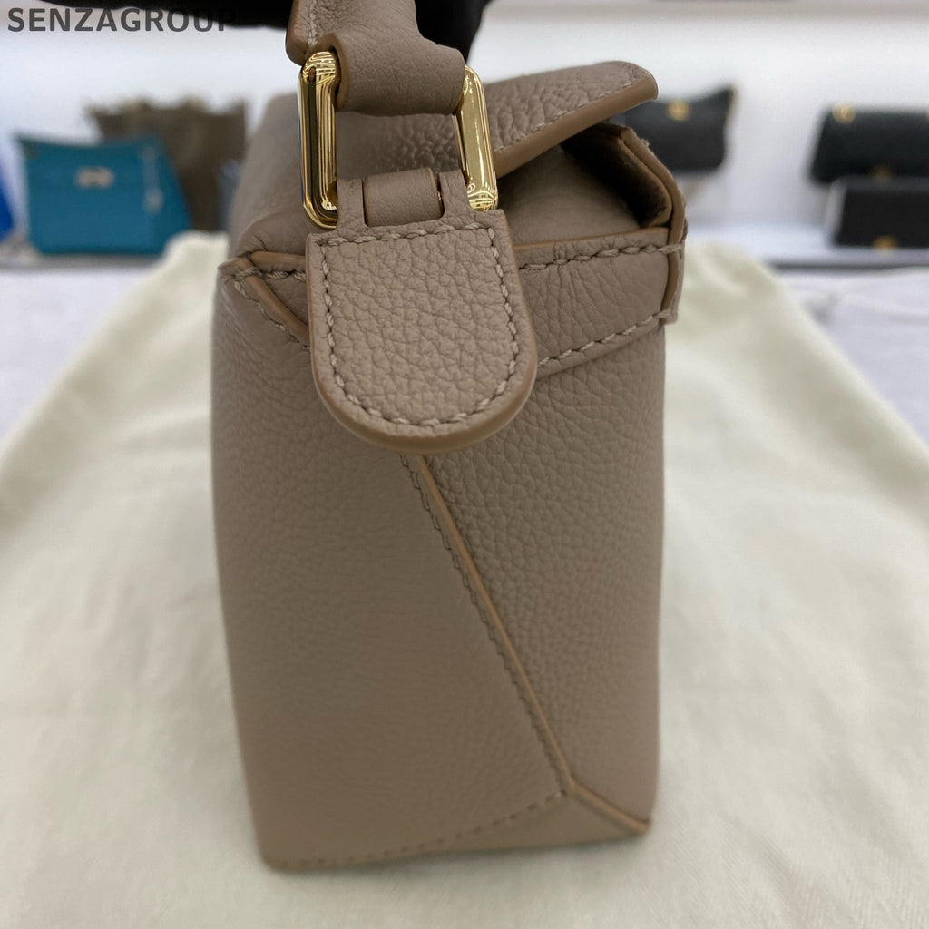 Loewe Mini Puzzle Bag in Brown - Classic Women's Handbag & Shoulder Bag