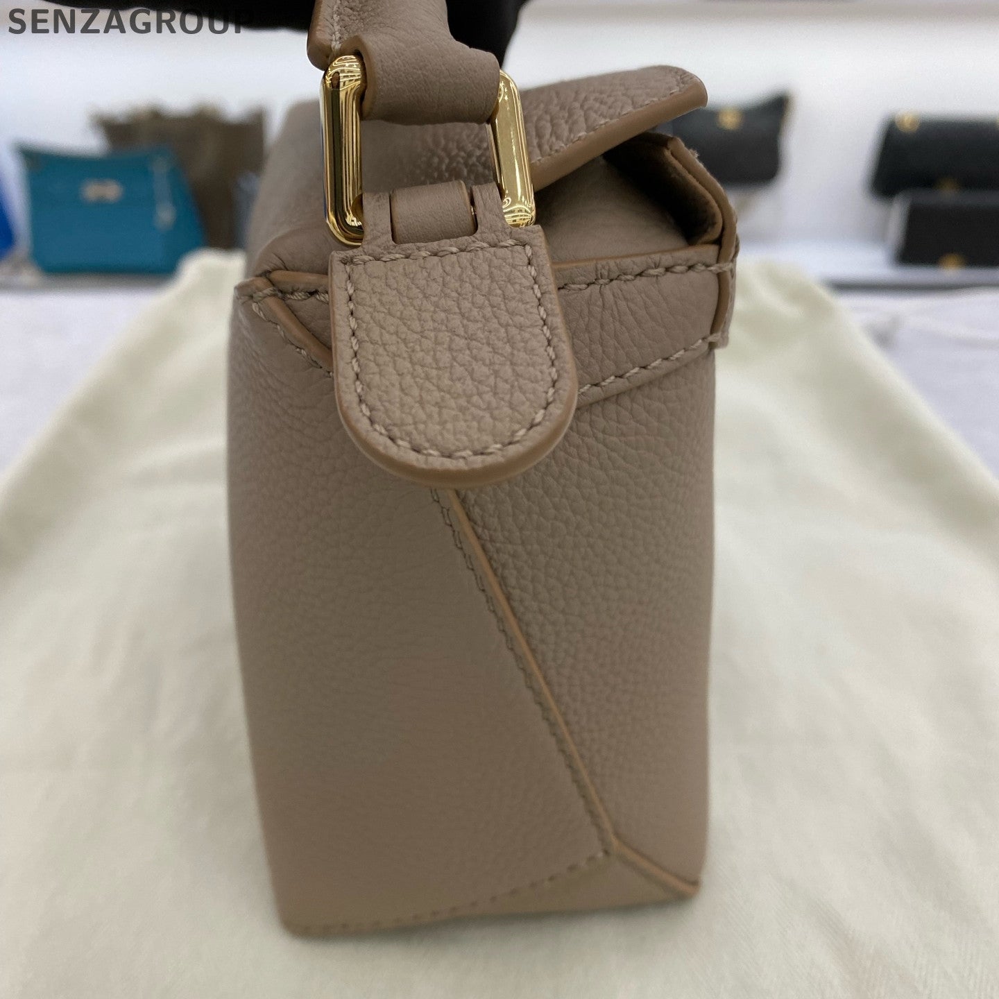 Loewe Mini Puzzle Bag in Brown - Classic Women's Handbag & Shoulder Bag