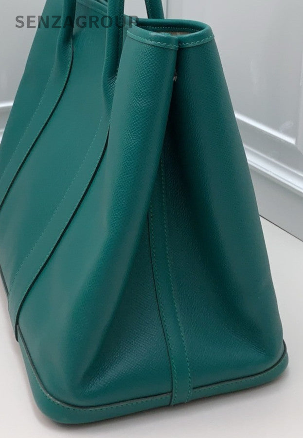 Hermes Garden Party Top Handle Bag Green Women Classic Designer