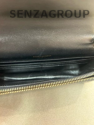 Saint Laurent YSL Kate Small Black Gold Tassel Chain Shoulder Bag