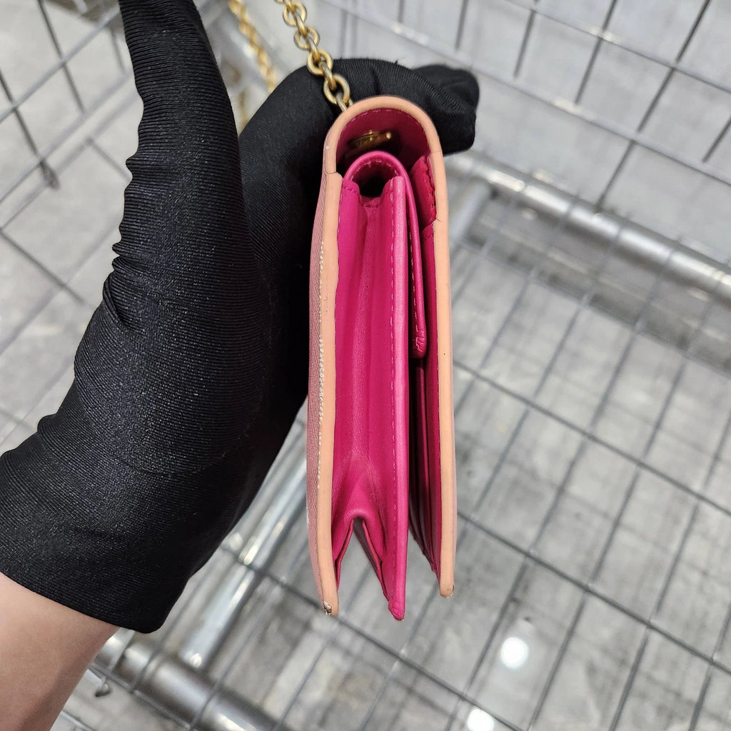 MCM Pink Bow WOC Shoulder Crossbody Bag For Women