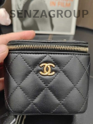 Chanel Black Lambskin Mini Ball Bag Gold Chain Shoulder Crossbody Classic