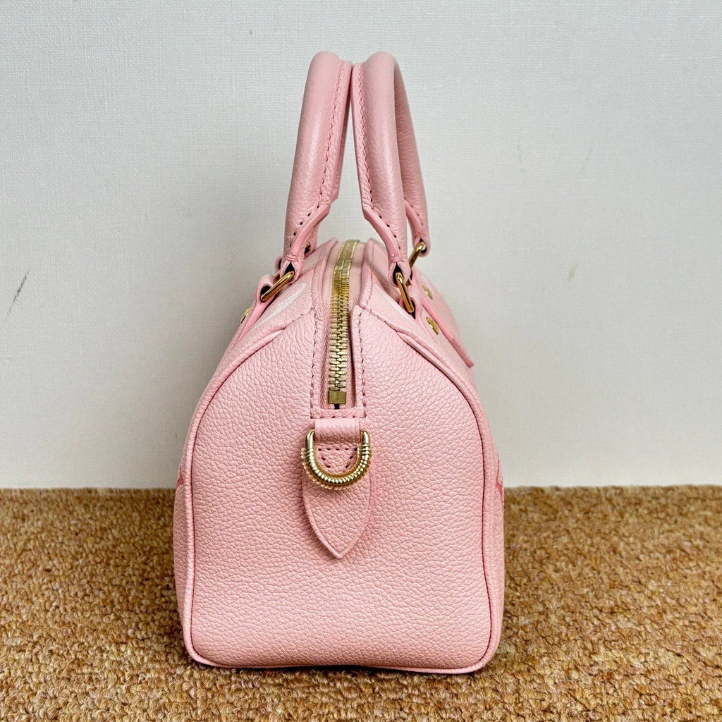Louis Vuitton Speedy20 Pink Gold Top Handle Crossbody Monogram Fashion Classic